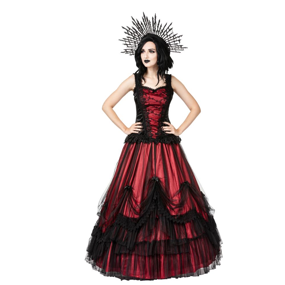 Sinister - 1213 Jupe longue - Bordeaux rouge